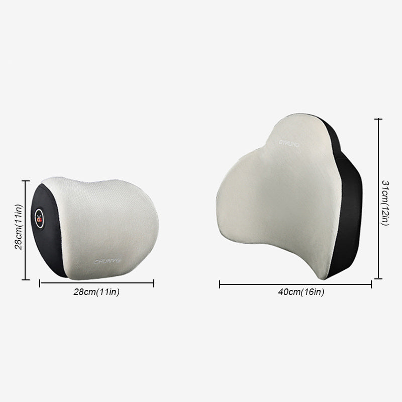 SEAMETAL Memory Foam Car Lumbar Support Neck Pillow Universal Soft Headrest Cushion