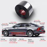 Car Stickers Carbon Fiber Moulding Strip Bumper Strip Door Sill Protector