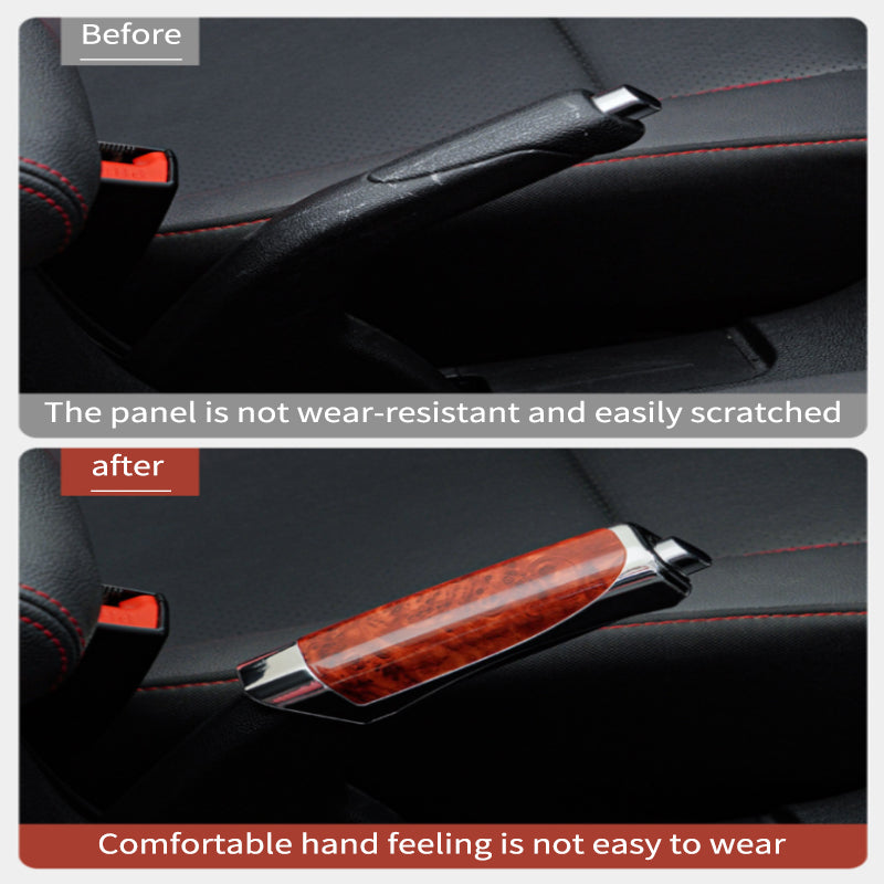 SEAMETAL Universal Car Hand Brake Cover Protection Carbon Fiber Auto Decorative Handbrake Covers Protector