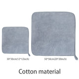 SEAMETAL 600GSM High Absorbent Ultra-Soft Car Wash Towel Microfiber Coral Fleece Hemmed Towels