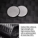 SEAMETAL Car Water Cup Pad Universal Carbon Fiber PVC Waterproof Non-Slip Mat