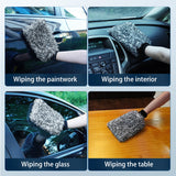 Blalion 1pcs Wash Gloves High Foam Car Wash Mitt Auto Cleaning Tool Motorcycle Soft Washer Cleaner Car Care Washing Accessories