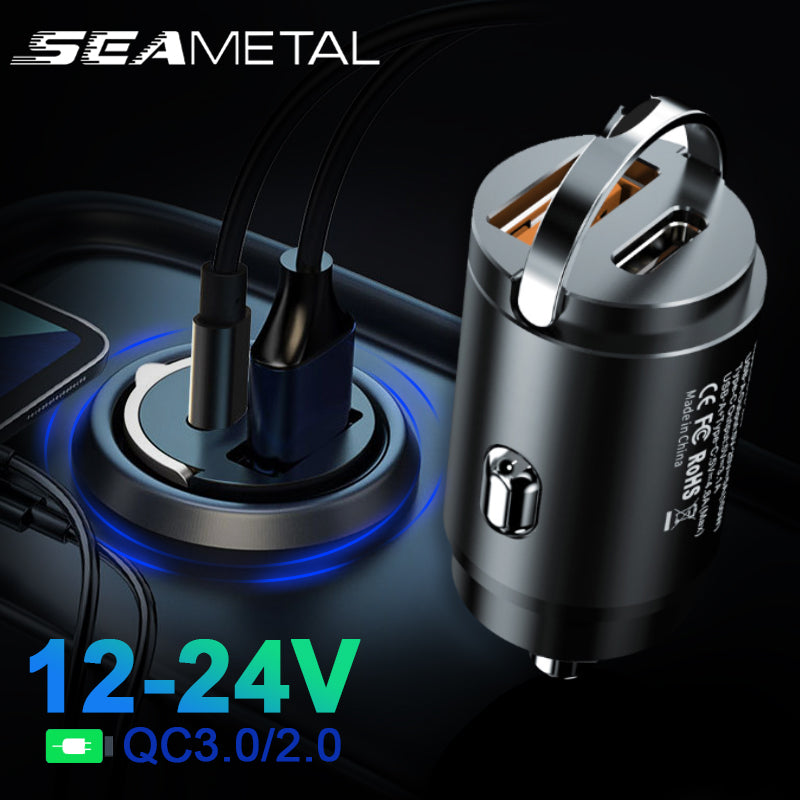 car cigarette lighter 100w SEAMETAL 100W Car USB Charger Super Charge USB-A USB-C Cigarette Lighter Adapter Hidden Phone Charger car cigarette lighter 100w SEAMETAL 100W Car USB Charger Super Charge USB-A USB-C Cigarette Lighter Adapter Hidden Phone Charger