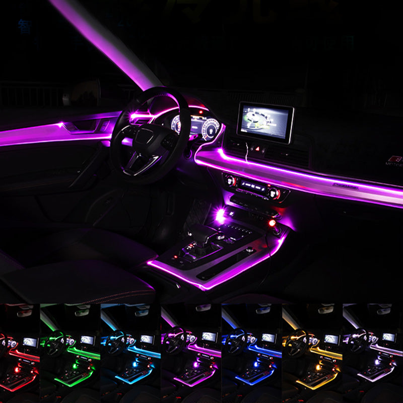 YAOBLUESEA 12V Striscia LED per Interni Auto 6M Luci Abitacolo Ambientali  Illuminazione 5050 RGB al Neon Lampade Impermeabili con APP : :  Auto e Moto