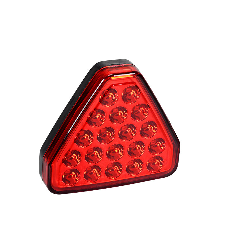 LED Car Rear Strobe Warning Light Brake Light Triangle Fog Lamp Red Taillight Signal Lamp
