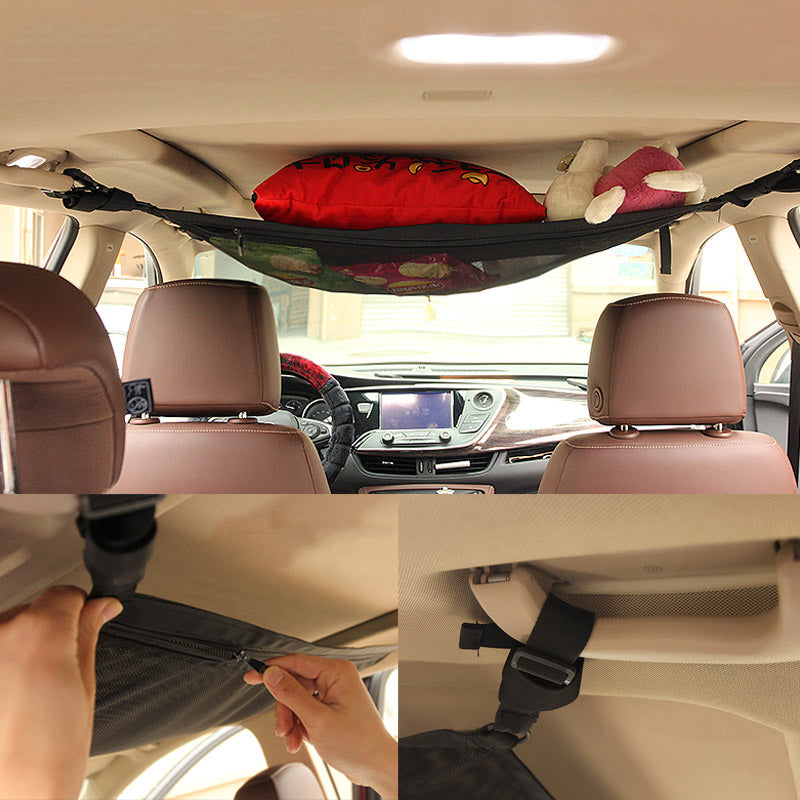 Car Rear Seat Stowing Tidying Back Hanging Nets Pocket Trunk Bag Holde –  SEAMETAL
