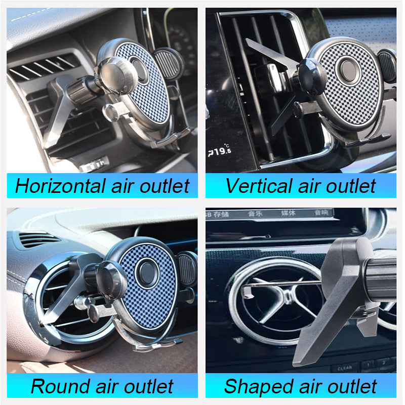 SEAMETAL Car Phone Holder Universal Mobile Phone Stand GPS Support Car Air Vent Mount