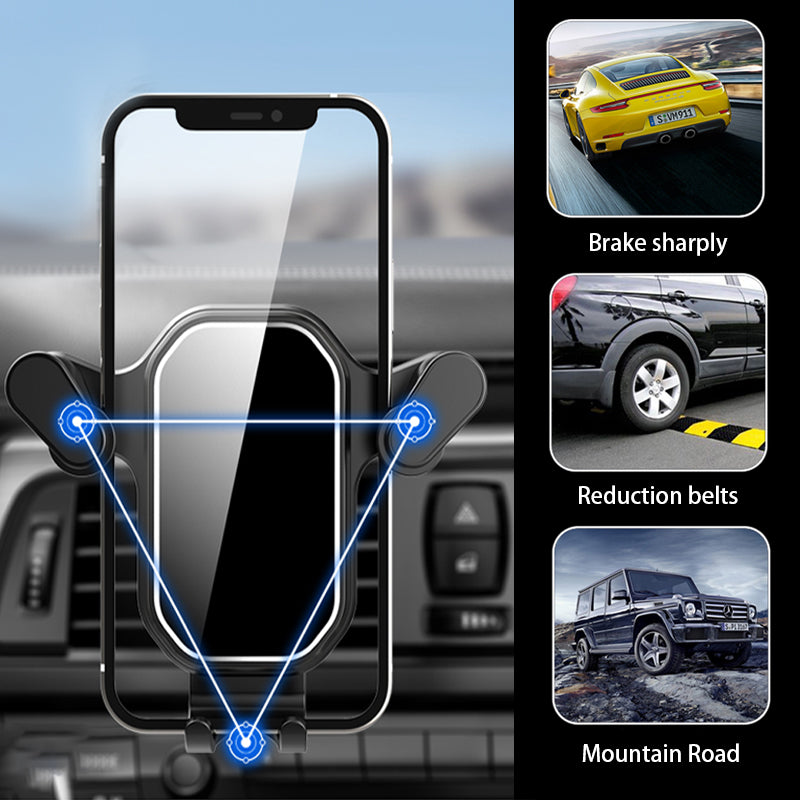 SEAMETAL Car Vent Phone Mount Hands-Free Universal Extension Clip Air Vent Phone Holder