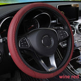 Anti Microfiber Leather Slip Car Steering Wheel Cover  37-39cm Steering Wheels