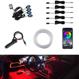 Flexible Car Atmosphere Lamps APP Sound Control RGB Interior Ambient Light Strips
