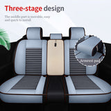 Flax Car Seat Covers Upgrade Breathable Auto Seat Protector Pad