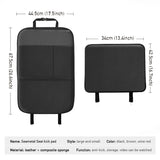 Waterproof Kick Mats Car Seat Back Protectors Back of Seat Organizers