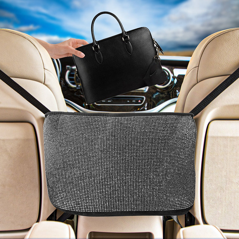 Car Organizer And Storage Purse Holder,seat Back Net Handbag Purse