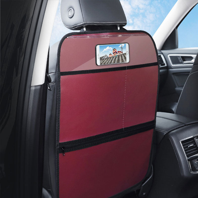 Waterproof PU Leather Car Anti-kick Pad Interior Back Seat Protector