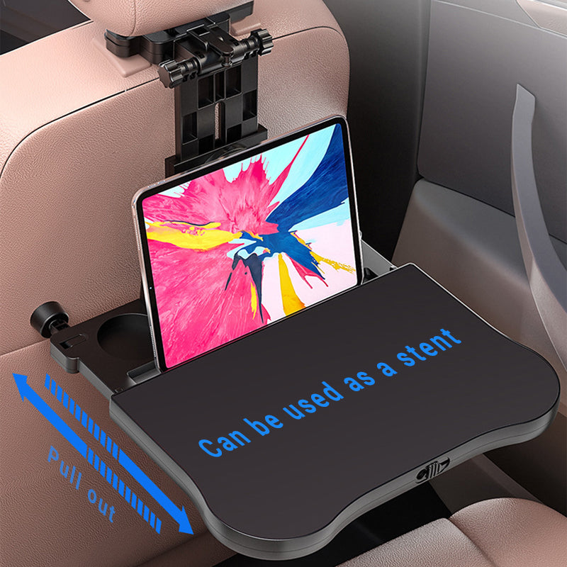 Car Auto Back Seat Folding Table Tray Food Drink Cup Holder Stand