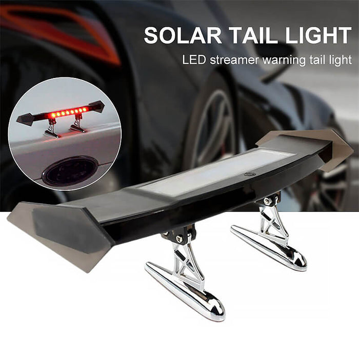 SEAMETAL Mini Car Rear Spoiler Light 12V Flashing Warning Light Adjustable Universal Car Tail Lights