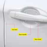 4Pcs Door Bowl Protection Film Universal Waterproof Car Sticker