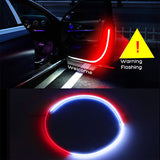 Car Door LED Welcome Light Strips Strobe Flashing Lights Safety Warning Ambient Lamp