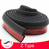 Car Door Seal Strip D Z P Type Noise Insulation Anti-Dust Auto Rubber Sealing Strips