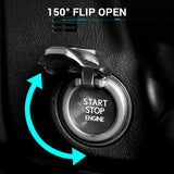 Car Engine Start Stop Button Decor Ring Trim Cover Cap Anti-Scratch