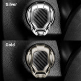 Car Engine Start Stop Button Decor Ring Trim Cover Cap Anti-Scratch