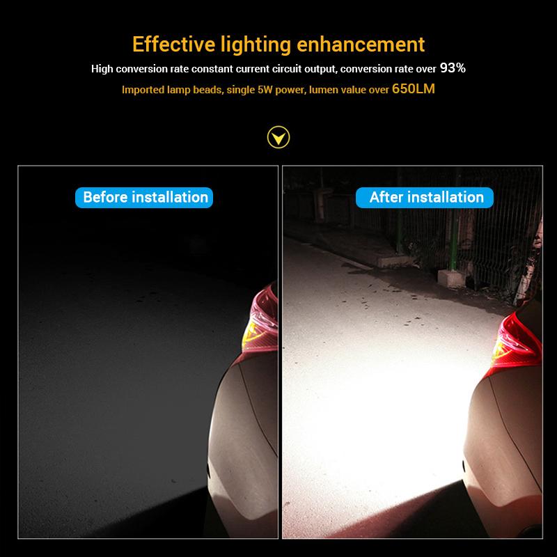 Car LED Auxiliary Reversing Light 12V Work Light Waterproof Fog Lamp