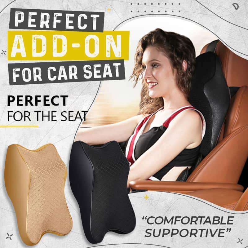 Car Neck Pillow Car Seat Headrest Neck Rest 3D Memory Foam Cushion