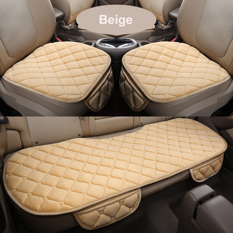 Nonslip Car Rear Seats Bottom Cushion with Extra Pocket