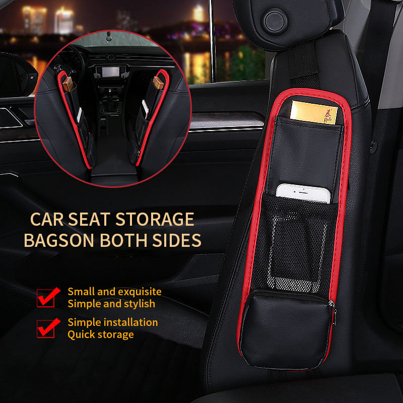 Auto Seat Side Storage Hanging Bag Multi-Pocket Car Seat Side Organizer