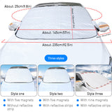 Magnetic Car Windshield Snow Cover with Side Mirror Covers for Ice Snow Frost