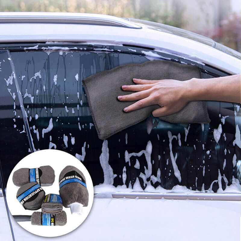 9Pcs Car Wash Cleaning Tools Kit Microfiber Wash Mitt and Towels