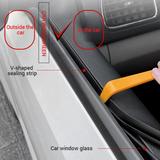 V-shaped Car Window Glass Sealing Strip Noise-reducing Plastic Car Window Seal