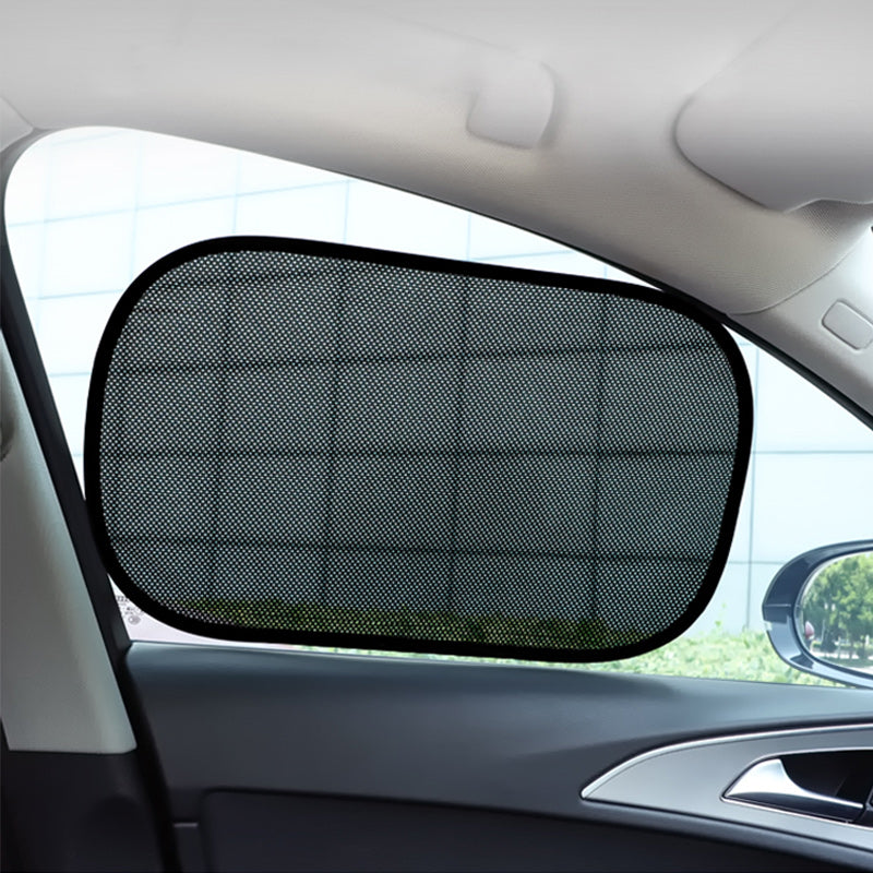 Foldable Car Side Window Shades Breathable Mesh, Black – SEAMETAL