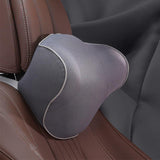Car Headrest Pillow Waist Lumbar Protector Massage Breathable Memory Foam
