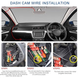 Dash Cam Hardwire Kit Mini/Micro USB Port with 3.2M Charger Cable