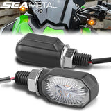2Pcs High Brightness Motorcycle Turn Signals Lights Universal For Harley Suzuki Honda Benelli