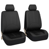 Leather Car Seat Covers Classic Black