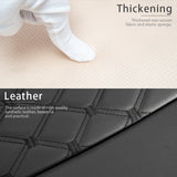 Leather Car Seat Cover for Bottom Only 3D Tailored Universal, Black Image03