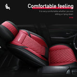 Luxury Leather Car Seat Covers Full Set Universal Auto Seats Cushions