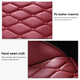 Luxury Leather Car Seat Covers Full Set Universal Auto Seats Cushions