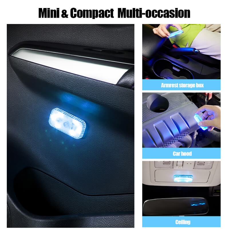 Magnetic Car LED Touch Lights USB Interior Light Wireless Roof Ceiling –  SEAMETAL