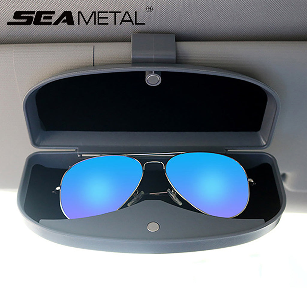 Car Sun Visor Sunglasses Holder Glasses Cases Clip Storage Bag