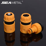 Garden Water Pipe Connectors ABS 1/4'' 1/6'' Hose Coupling Joint 3Pcs SEAMETAL