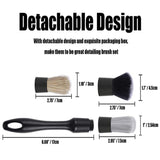 3Pcs Car Detailing Brushes Multifunctional Cleaner Air Outlet Cleaning Kit