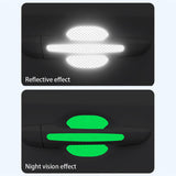 Luminous Car Door Handle Sticker Anti Scratch Protective Strip SEAMETAL