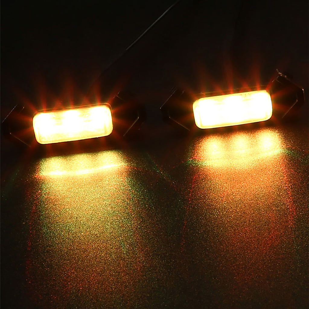Front Grille LED Lights for Off-Road Pickup SUV Burst Flashing Warning Lamp APP Daytime Running Light