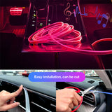 USB Flexible Car LED Neon Lights 5V Interior Atmosphere Lamp