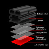 Car Door Rubber Double-Layer Seal Strip Auto Door/Hood/Trunk Protector Sticker