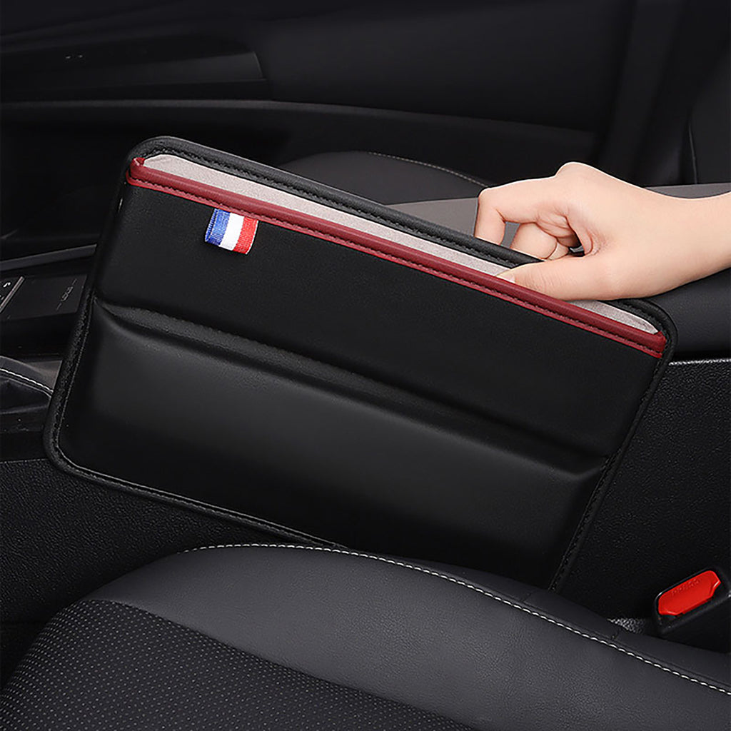 Car Seat Gap Filler, Multifunctional Car Seat Organizer with Small Cup  Holder, PU Leather Seat Console Side Pocket Storage Box for Car Accessories