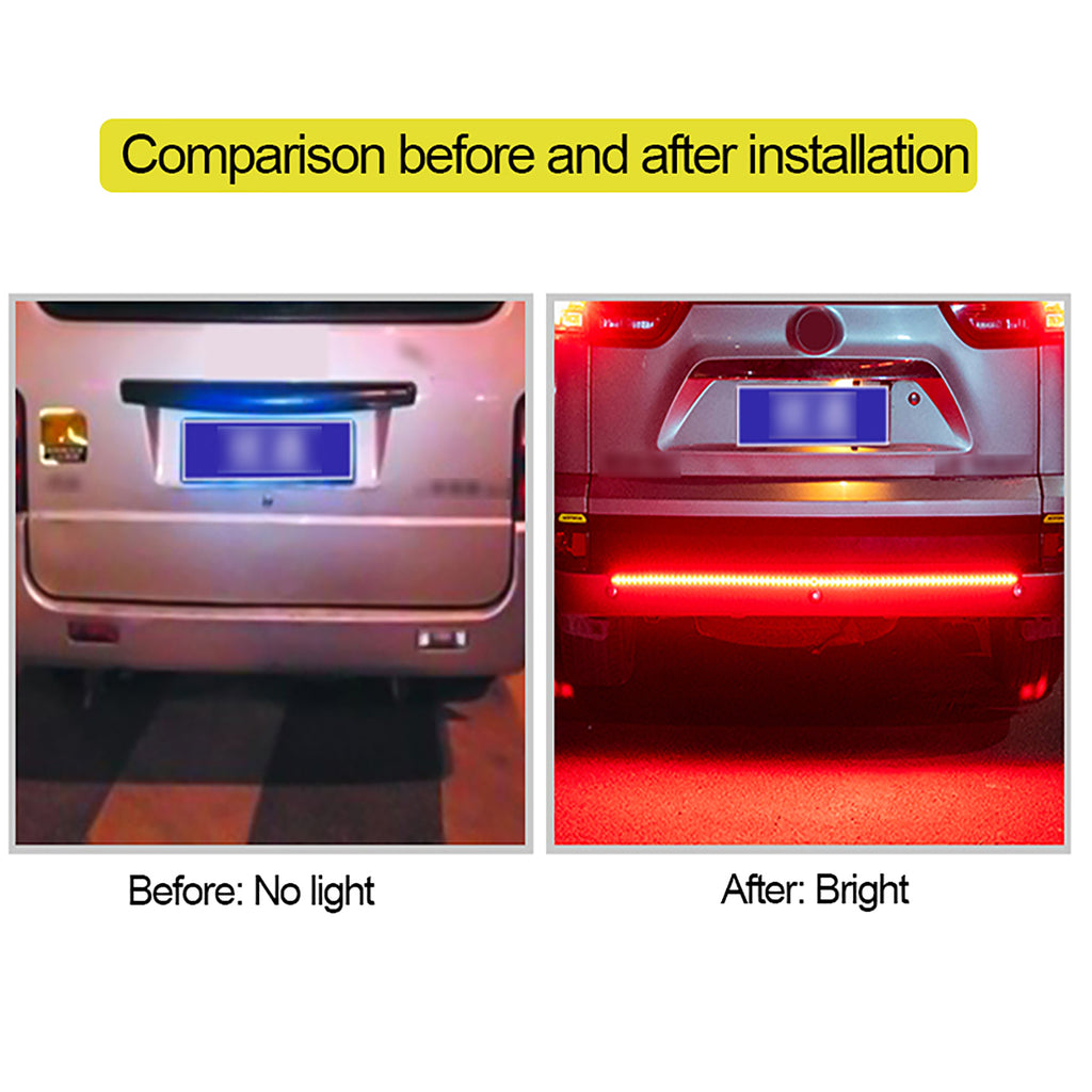 12V Car Brake Turn Signal Trunk SUV RV Flexible LED Strip Light Tail Reverse Lights